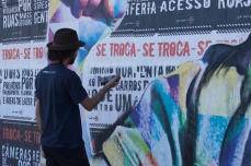 intervenção do artista Eduardo Kobra no Largo da Batata